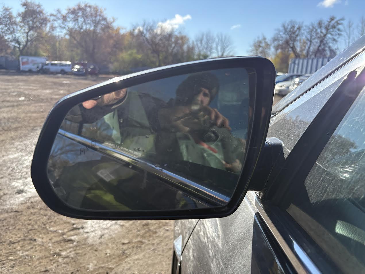 Rétroviseur extérieur gauche d'origine (OEM) d'occasion, compatible avec Cadillac SRX 2013-2015 (références : 22847449, 20774504, 22867271).