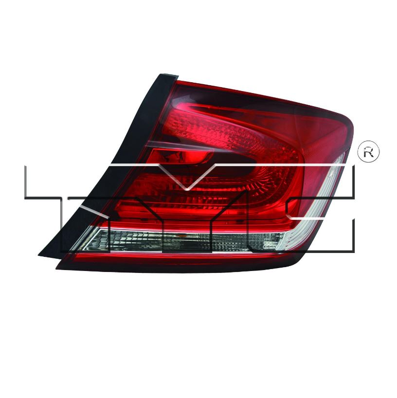Feu arrière droit neuf pour Honda Civic 2013-2015 (référence 33500TR0A51)