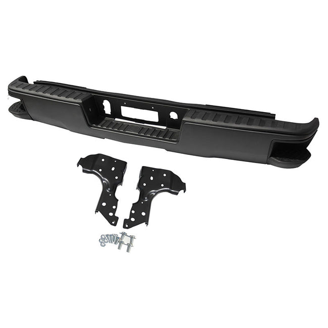 Marchepied d'angle VJC noir pour pare-chocs arrière neuf, compatible avec Chevrolet Silverado et GMC Sierra 1500 (2014-2019), référence GM1103177