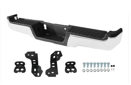 Nouveau pare-chocs arrière chromé sans aide au stationnement pour pick-up Ford F250SD/F350SD 2017-2022 HC3Z17B807AH HC3Z17810JB HC3Z17906JA HC3Z17D826BB