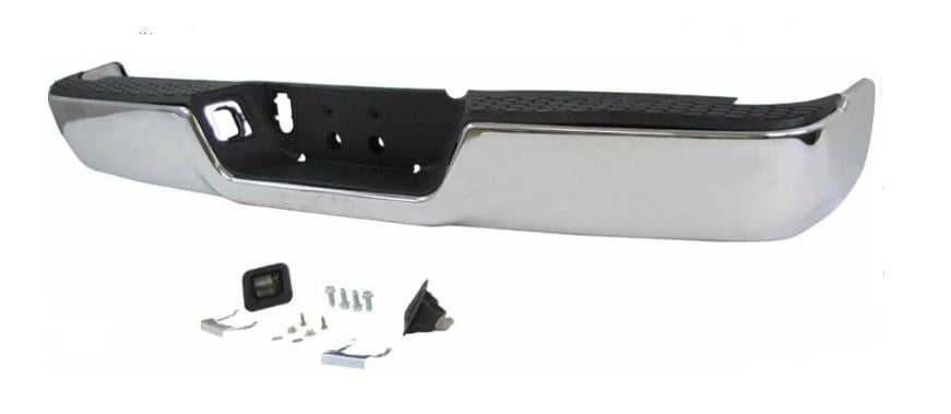 Nouveau pare-chocs arrière chromé sans double échappement ni aide au stationnement pour Dodge Ram 1500 2009-2023 68049781AB 68049744AA