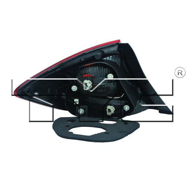 Feu arrière droit neuf pour Honda Civic 2013-2015 (référence 33500TR0A51)