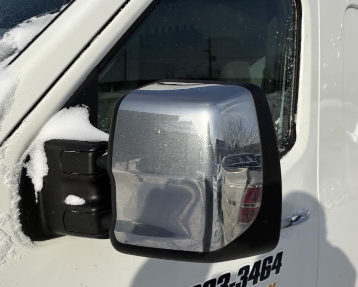 Used OEM LH Driver Door Mirror fits 2012-2020 NV 1500, 2012-2021 NV 2500, 2012-2020 NV 3500 963021PA9E, 963741PA1E, 963661PA1E