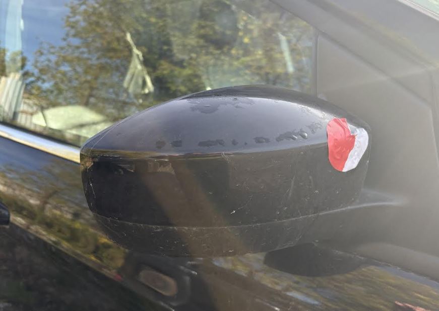 Rétroviseur extérieur droit d'origine (OEM) d'occasion avec surveillance d'angle mort, sans mémoire, compatible avec Ford Escape 2017-2019 (GJ5Z17682DA).