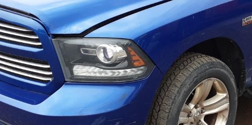 Used OEM LH Driver Side Halogen W/Projector Headlight fits 2013-2015 Dodge 1500, 2013-2014 Dodge 2500 Pickup 68093221AD