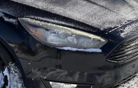 Phare halogène droit d'origine d'occasion avec enjoliveur noir (sans LED) compatible avec Ford Focus 2015-2018