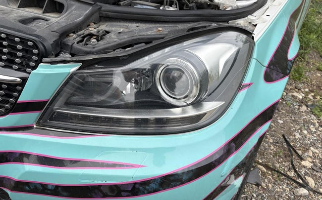 Used OEM LH Driver side HID Headlight fits Mercedes C-Class 2012-2014 C63, 2012-2015 C250/C300/C350