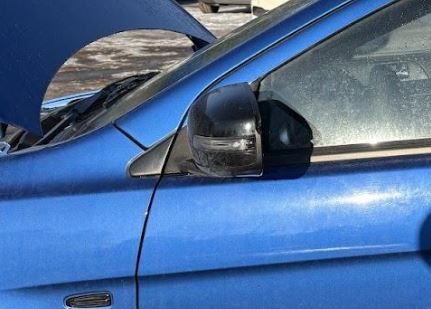 Rétroviseur extérieur gauche (côté conducteur) d'origine d'occasion avec clignotant, compatible avec Mitsubishi Lancer 2015-2017 (références : 7632C367 et 7632C351BA).