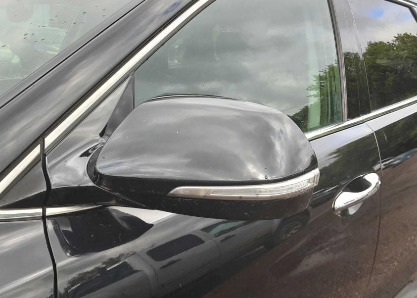 Used OEM LH Driver side Door Mirror Power  w/ turn signal, w/blind spot, w/memory alert fits 2014-2016 Hyundai Santa Fe 87613B8000