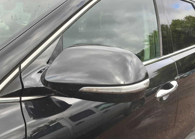 Used OEM LH Driver side Door Mirror Power  w/ turn signal, w/blind spot, w/memory alert fits 2014-2016 Hyundai Santa Fe 87613B8000