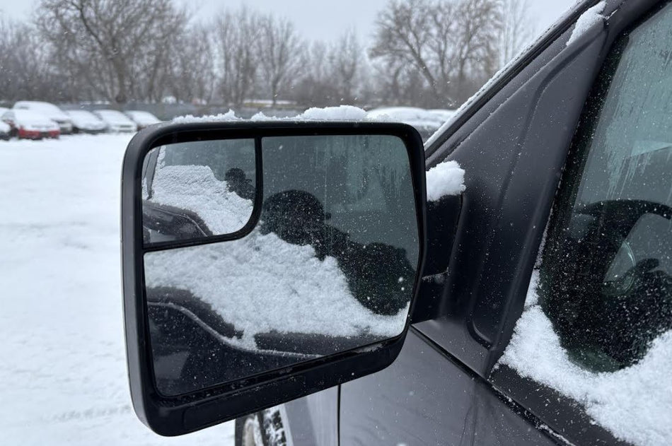 Rétroviseur extérieur gauche d'origine (OEM) d'occasion, sans dégivrage, compatible avec Ford F150 Pickup/Raptor 2011-2014 (BL3Z17683BA).
