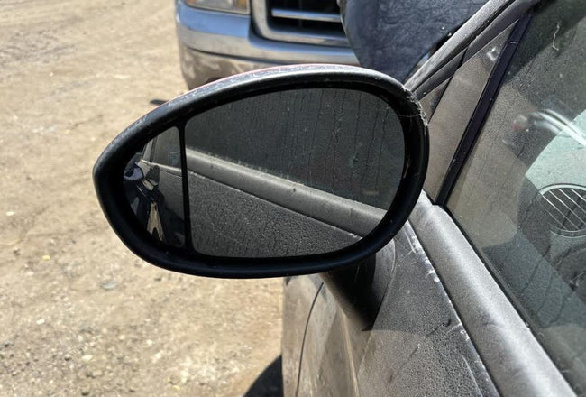 Used OEM LH Driver side Door Mirror Power w/o blind spot mirror glass fits 2012-2017 Fiat 500