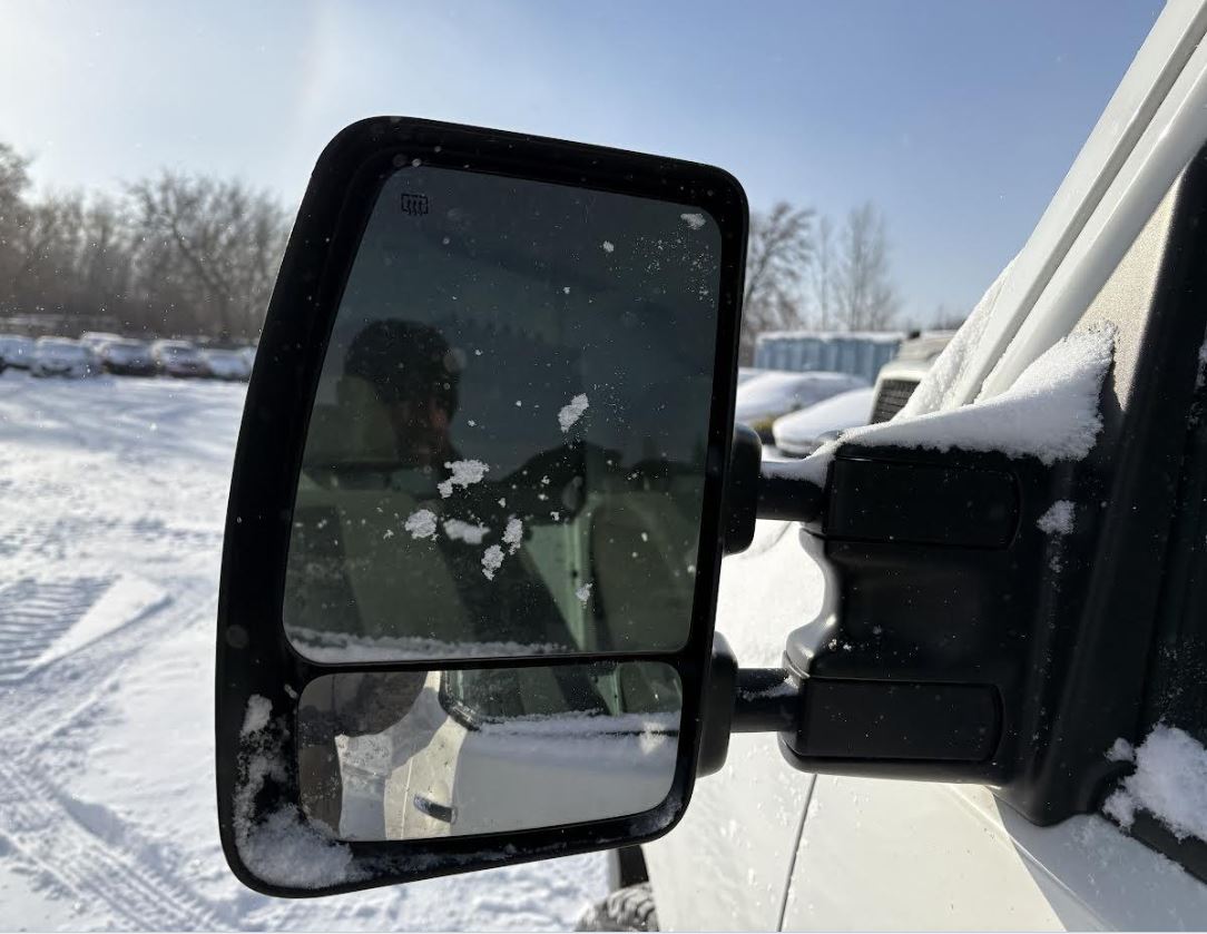 Used OEM LH Driver Door Mirror fits 2012-2020 NV 1500, 2012-2021 NV 2500, 2012-2020 NV 3500 963021PA9E, 963741PA1E, 963661PA1E