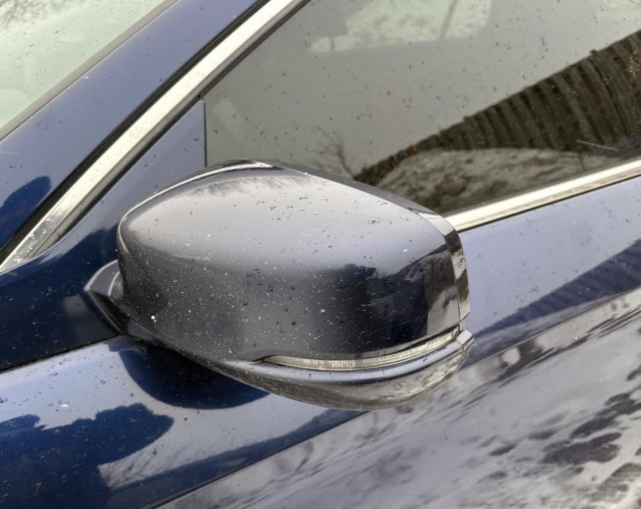 Rétroviseur extérieur gauche d'origine (OEM) d'occasion, sans surveillance d'angle mort, pour Honda Accord 2013-2015 (références : 76250T2GA11ZC et 76250T2GA12ZC).