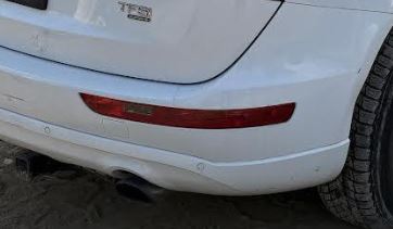 Feu arrière d'origine côté passager (OEM) monté sur le pare-chocs, compatible avec Audi Q5 (2009-2017) et Audi SQ5 (2014-2017), référence 8R0945096B