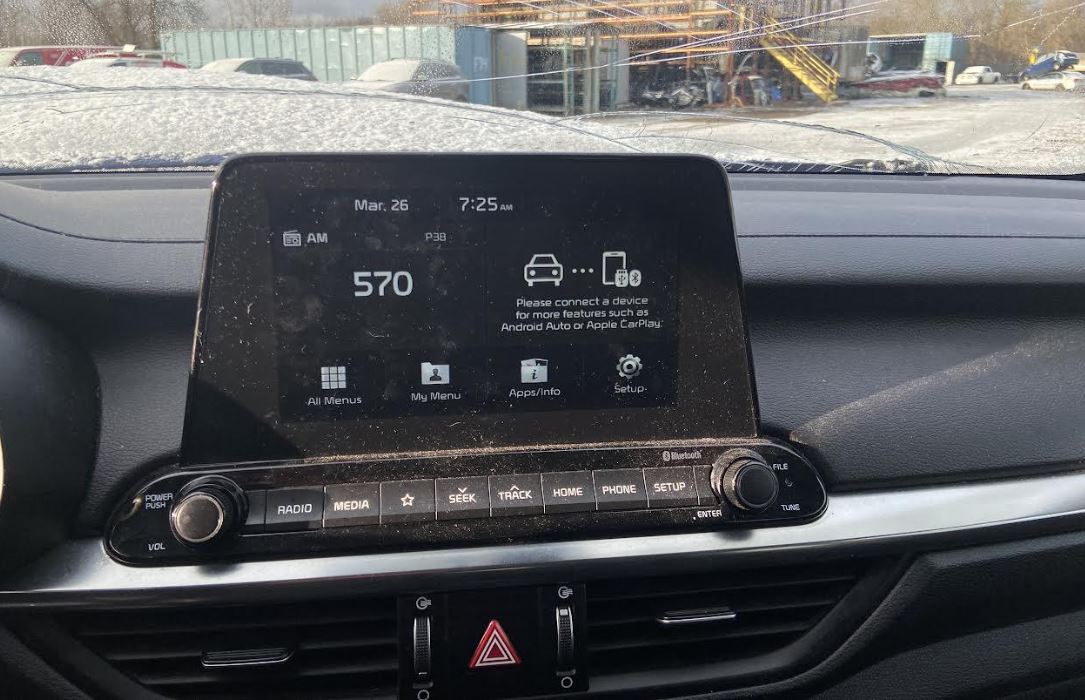 Équipement audio/vidéo d'origine d'occasion sans navigation, compatible avec Kia Forte 2019-2021, référence 96160M7060WK