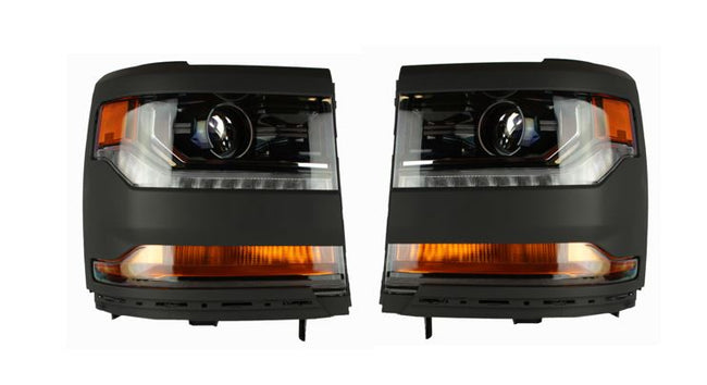 Phares HID gauche et droit GM2502451, GM2503451 pour Chevrolet Silverado 1500 2016-2019