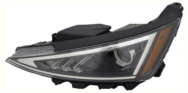 Phare halogène côté conducteur gauche neuf, compatible avec les berlines Hyundai Elantra 2019-2020 (modèles HY2502233 92101F3500) fabriquées aux États-Unis.