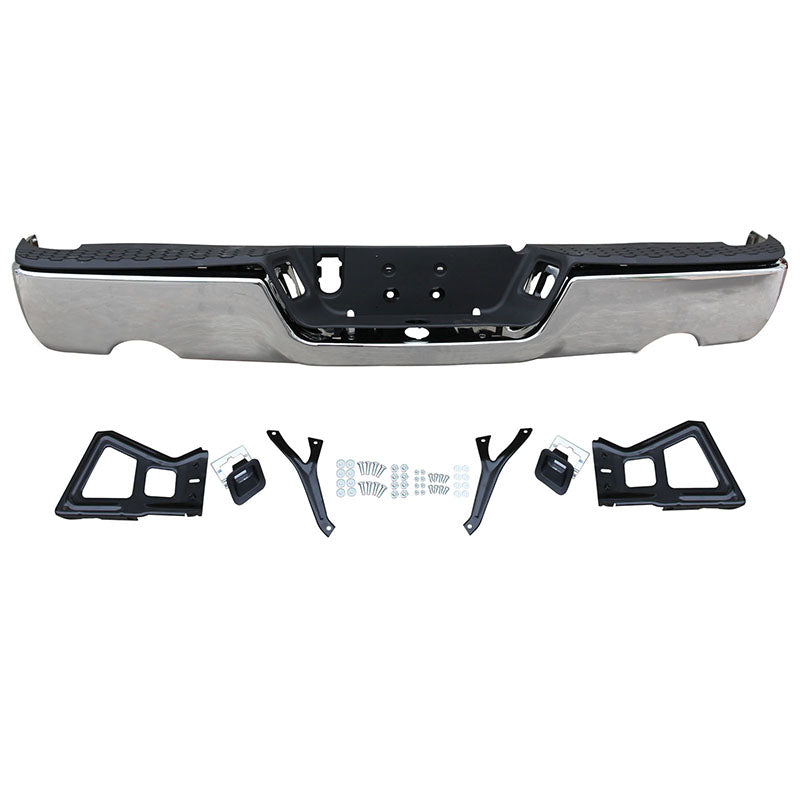 Dodge Ram 1500 2009-2020 : pare-chocs arrière chromé, double échappement, neuf (68049859AB)