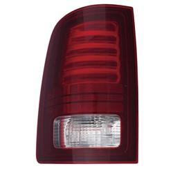 Feu arrière à LED noir pour conducteur gauche, compatible avec les modèles RAM 1500, 2500 et 3500 de 2013 à 2022, certifié CAPA (68093081AC, CH2800202)