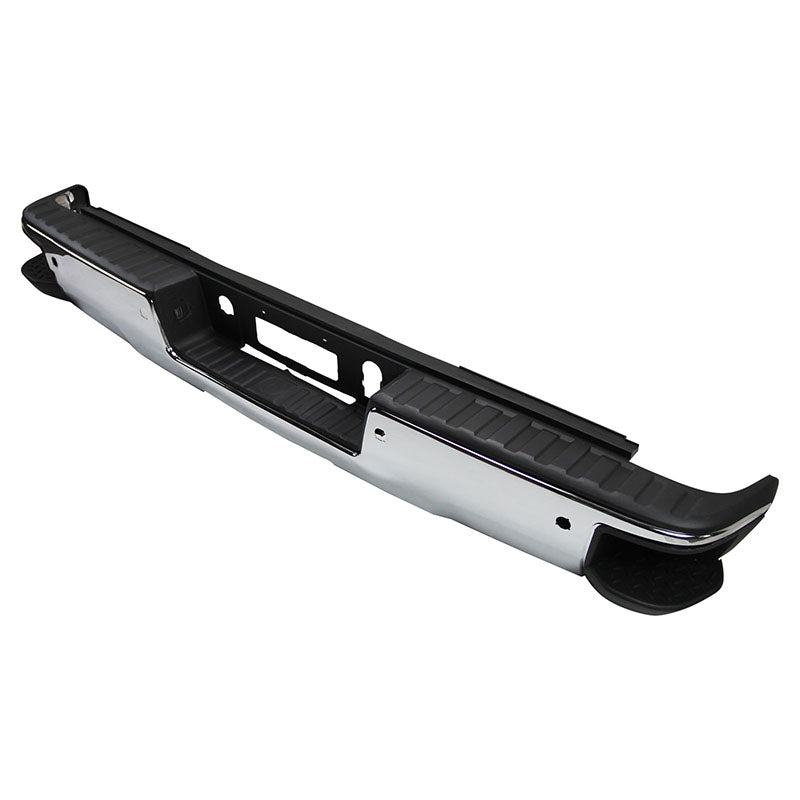 Pare-chocs arrière chromé pour Chevrolet Silverado et GMC Sierra 1500 (2014-2019) avec marchepied d'angle et aide au stationnement (GM1103175)
