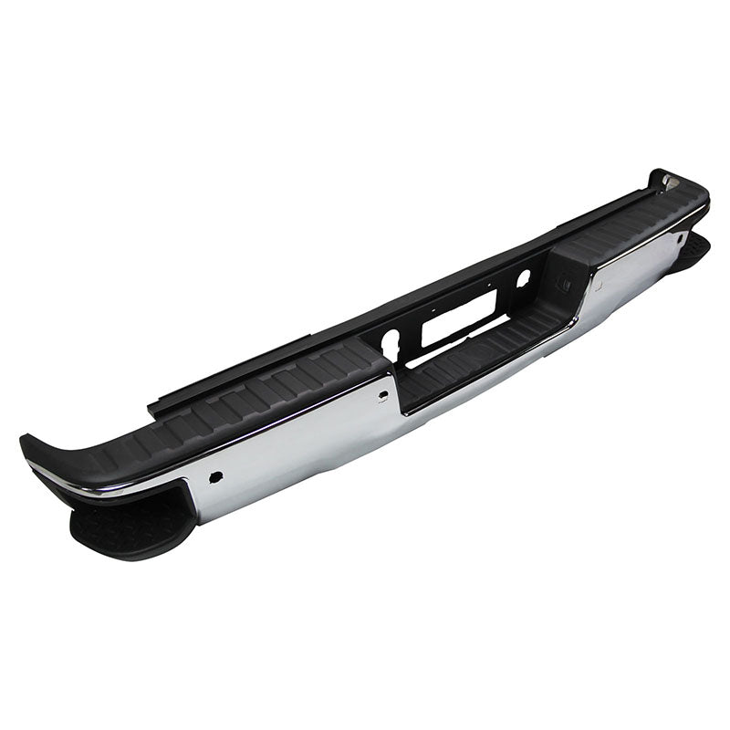Pare-chocs arrière chromé pour Chevrolet Silverado et GMC Sierra 1500 (2014-2019) avec marchepied d'angle et aide au stationnement (GM1103175)