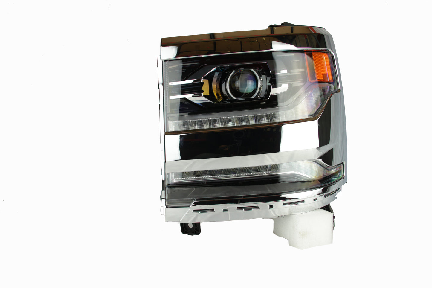 Phares à DEL chromés gauche et droit pour Chevrolet Silverado 1500 2016-2018 GM2502452 GM2503452