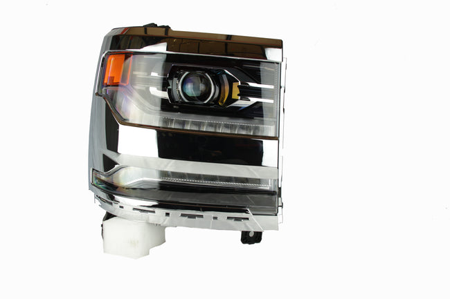 Phares à DEL chromés gauche et droit pour Chevrolet Silverado 1500 2016-2018 GM2502452 GM2503452