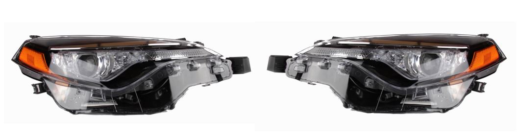 Phares avant gauche et droit pour Toyota Corolla 2017-2019 (paire) à deux LED pour passager (8111002M70, 8115002M70)
