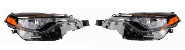 Phares avant gauche et droit pour Toyota Corolla 2017-2019 (paire) à deux LED pour passager (8111002M70, 8115002M70)