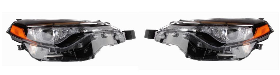 Phares avant gauche et droit pour Toyota Corolla 2017-2019 (paire) à deux LED pour passager (8111002M70, 8115002M70)