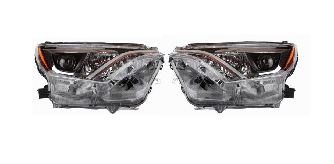 Phares avant gauche et droit à DEL neufs pour Toyota RAV4 2016-2018 (8118542670 et 8114542670)