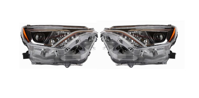 Phares avant gauche et droit à DEL neufs pour Toyota RAV4 2016-2018 (8118542670 et 8114542670)
