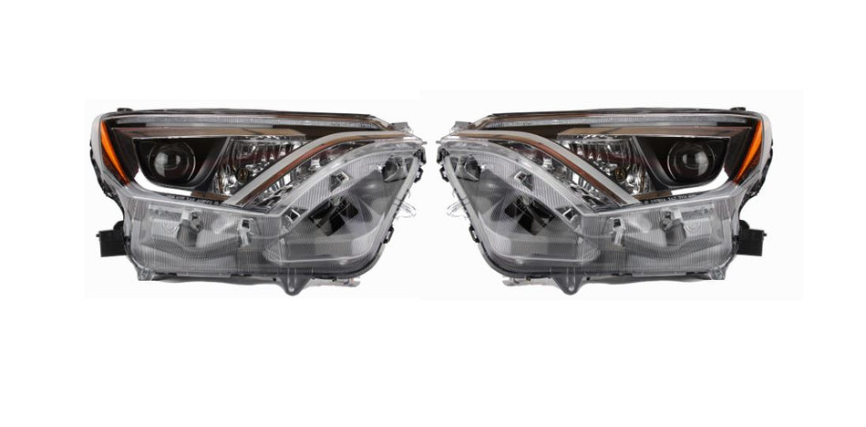Phares avant gauche et droit à DEL neufs pour Toyota RAV4 2016-2018 (8118542670 et 8114542670)